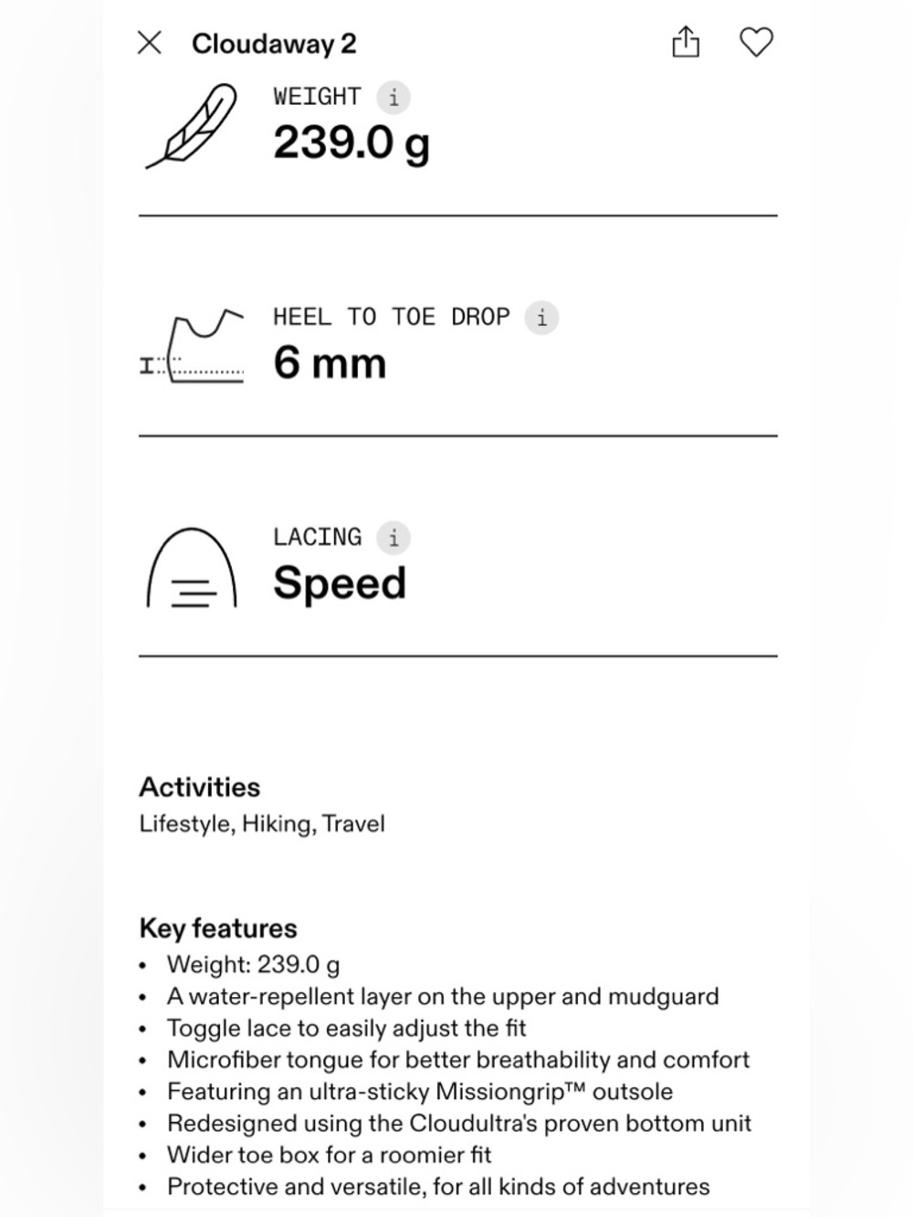 On Running Cloudaway 2 Water Repellent Women's Shoes — Sand/Ice - Picture 10 of 10